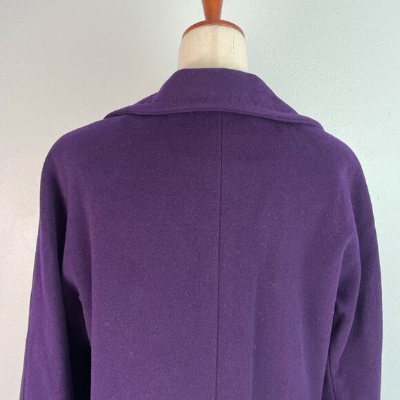 Ellen Tracy Women's Wool Angora Purple Coat Size 6 EUC - Picture 6 of 9